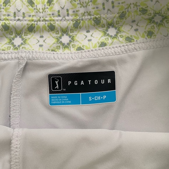 PGA Tour Ladies 2-Piece Golf Set Sleeveless Polo Top M & Skort S White & Green - Picture 5 of 16